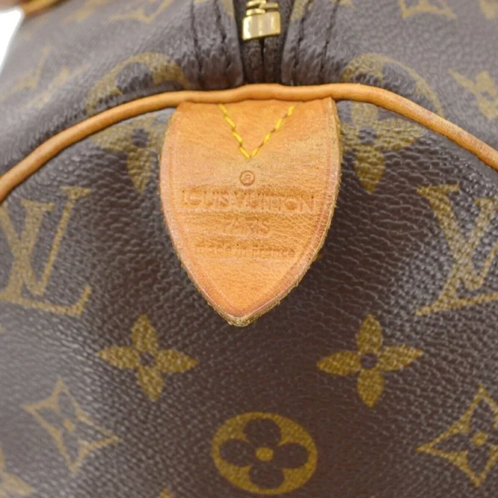 Louis Vuitton Brown Monogram Speedy 30 Top-Handle Bag